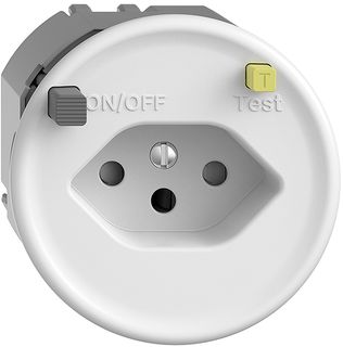 UP-Steckdose STANDARDdue T13 FI 30mA weiss