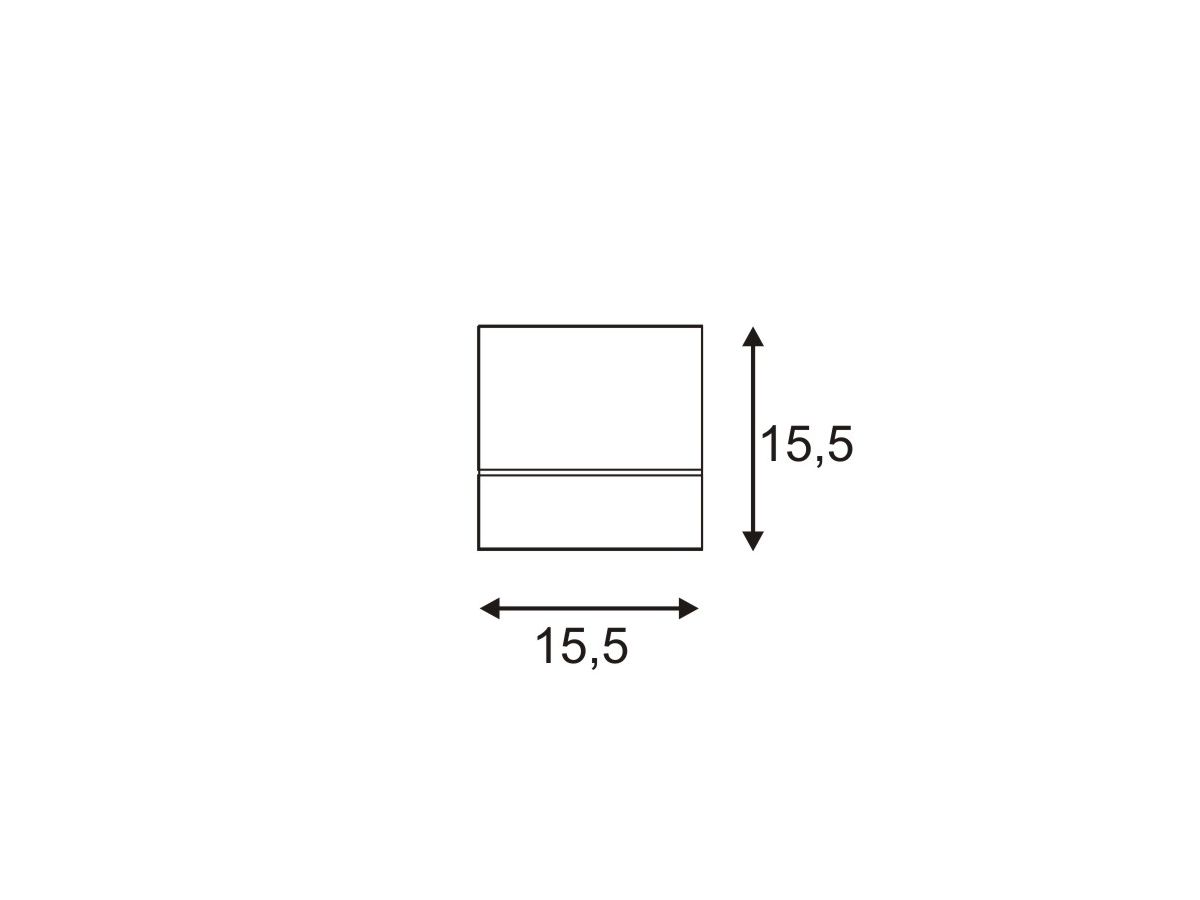 Deckenleuchte SLV KARDAMOD SURFACE, GU10 75W eckig IP20 weiss