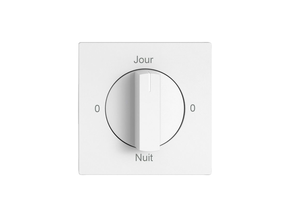 Montageset EDIZIO.liv SNAPFIX® f.Drehschalter m.Griff 0-Jour-0-Nuit ws