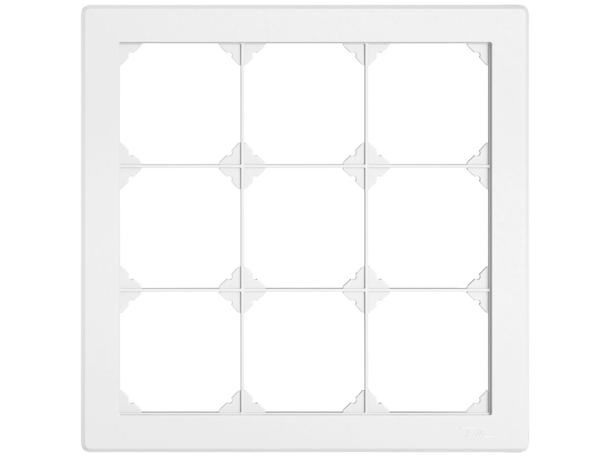 UP-Kopfzeile EDIZIO.liv SNAPFIX® 3×3 für frei wählbare Kombinationen weiss