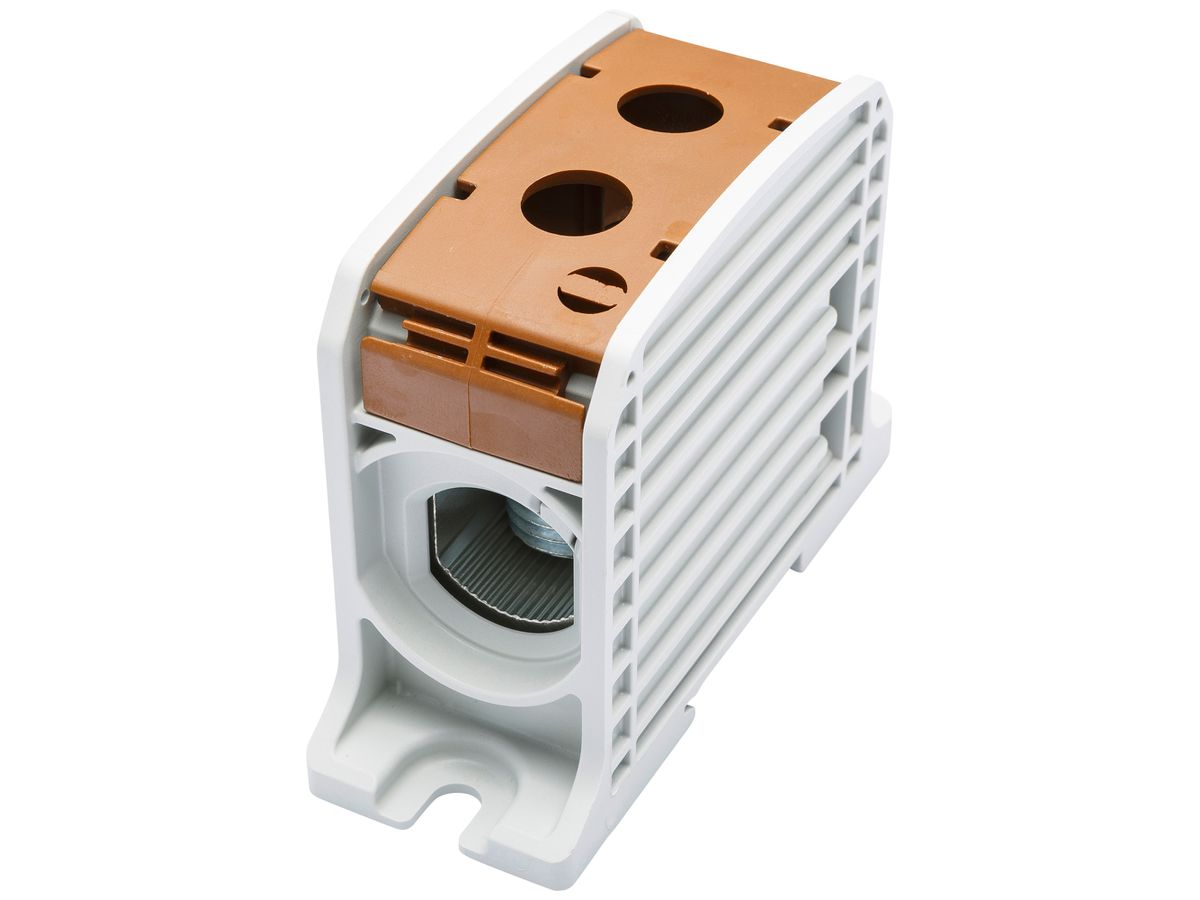 Verteilerblock Bals RKA 185 1P 353A 1×Eingang 1×Ausgang 10…95mm² braun