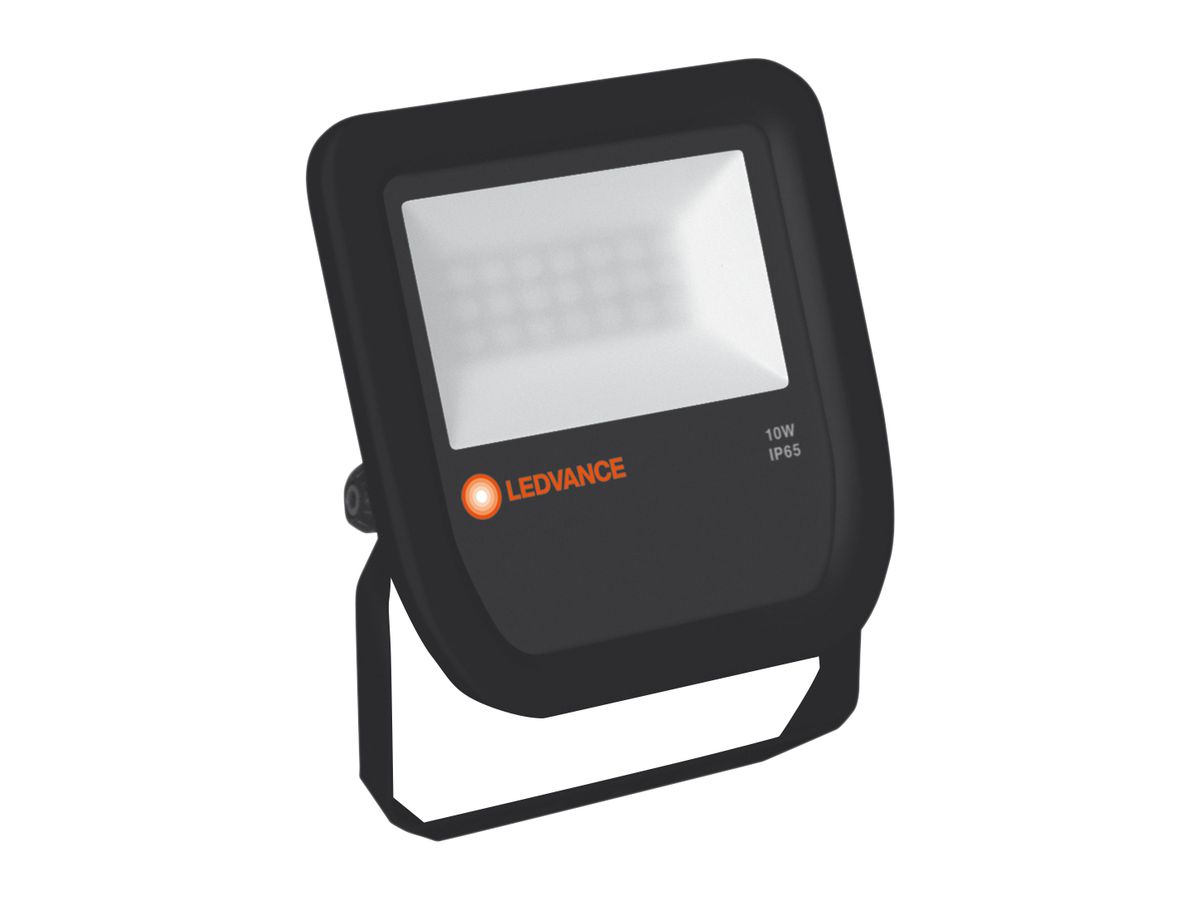 LED-Strahler LDV Floodlight 10W 230V 3000K 1050lm IP65 125mm schwarz