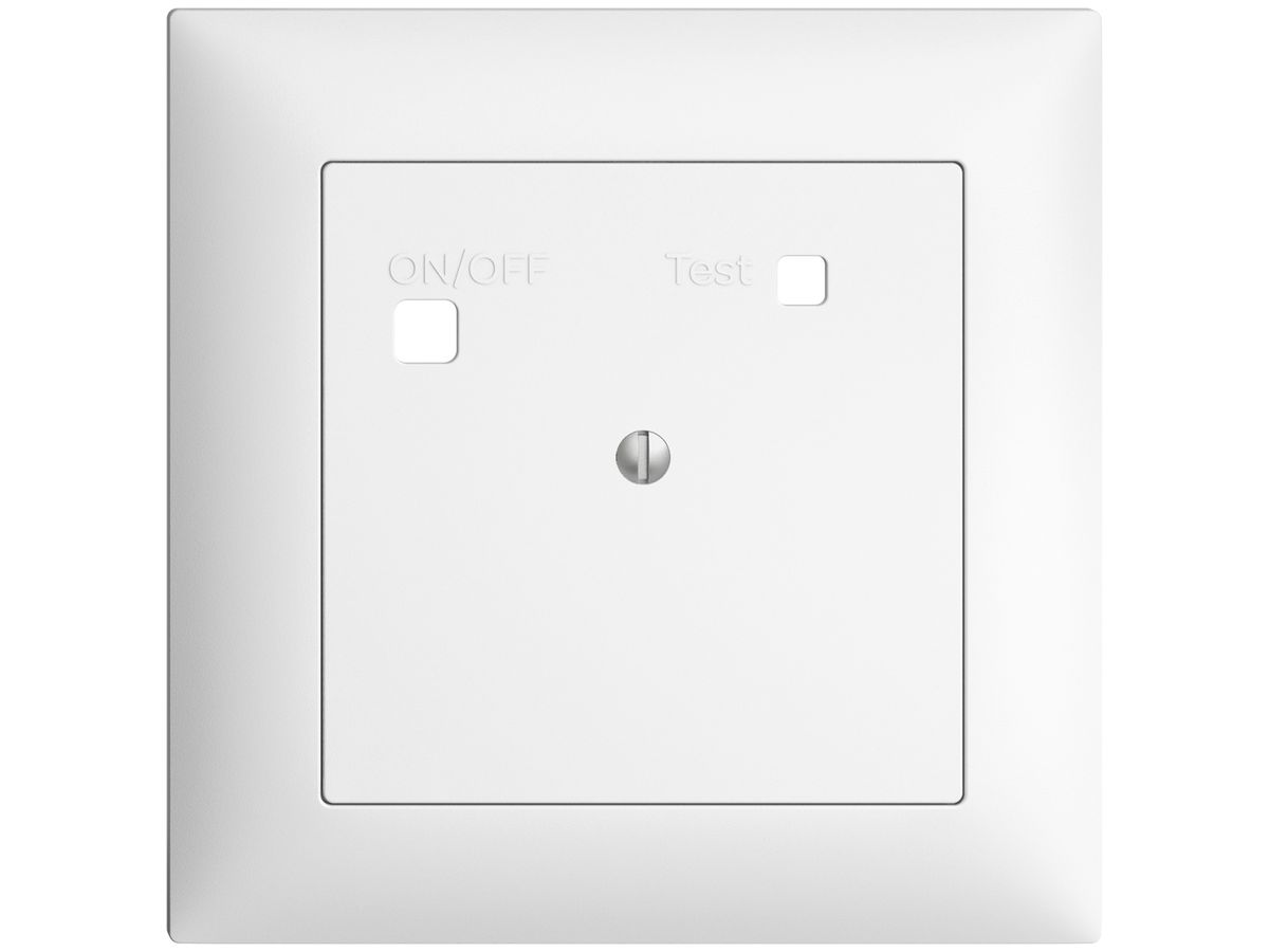 Frontset EDIZIOdue zu FI-Steckdose FMI, blind, weiss