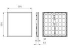 EB-LED-Deckenleuchte CoreLine RC132V OC 34.5W 2900/3600/4300lm 830/840 weiss
