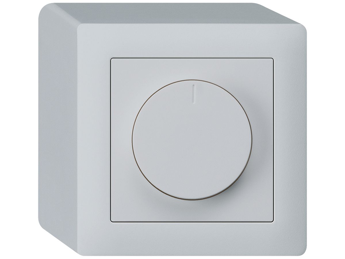 AP-Drehdimmer Universal Hager kallysto 20…400W/VA hellgrau