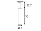 Pendelleuchte SLV ENOLA_B GU10 50W mit 1-Phasen-Adapter IP20 mattschwarz