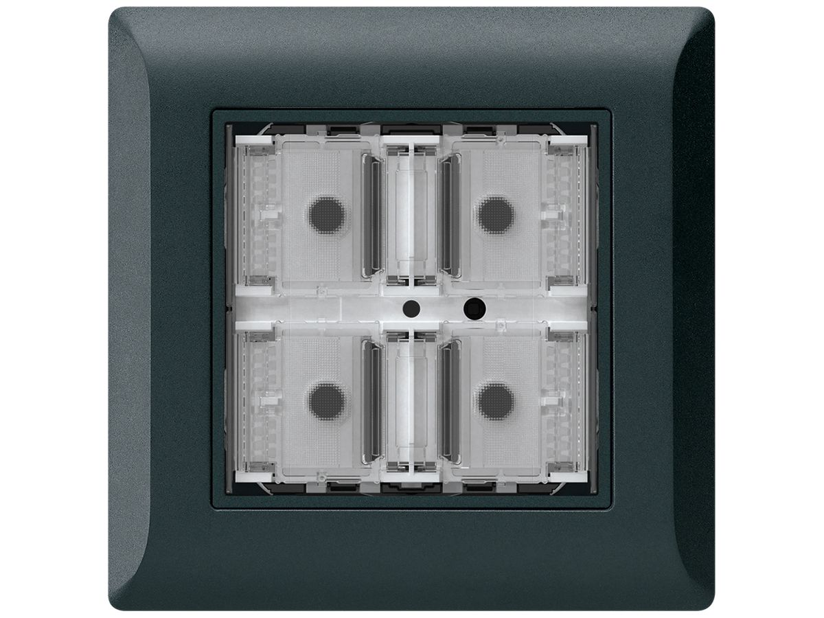 UP-Taster KNX KLI f.4×Tasten 4×Betätigungspunkte LED schwarz