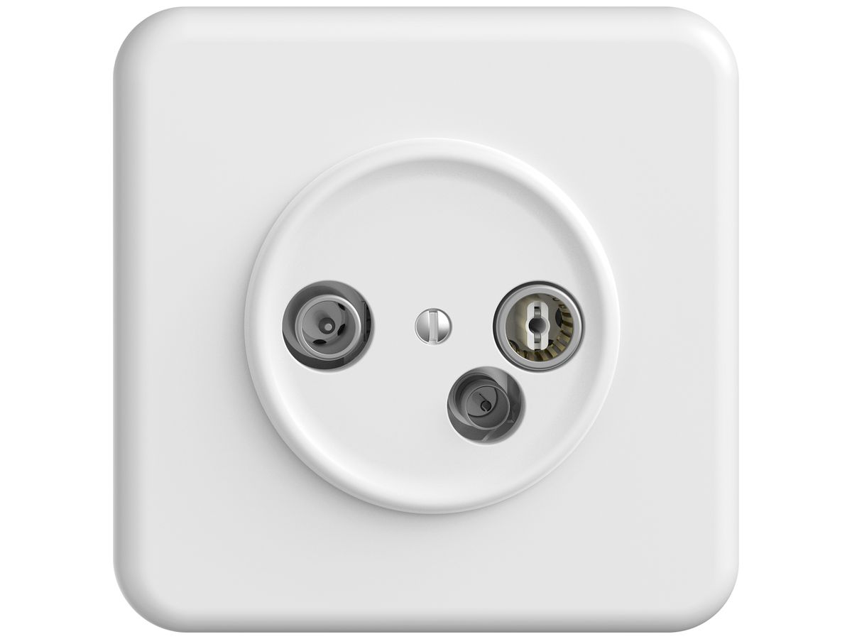 UP-Antennendose TV-R-Daten STANDARDdue SNAPFIX® 11dB ws