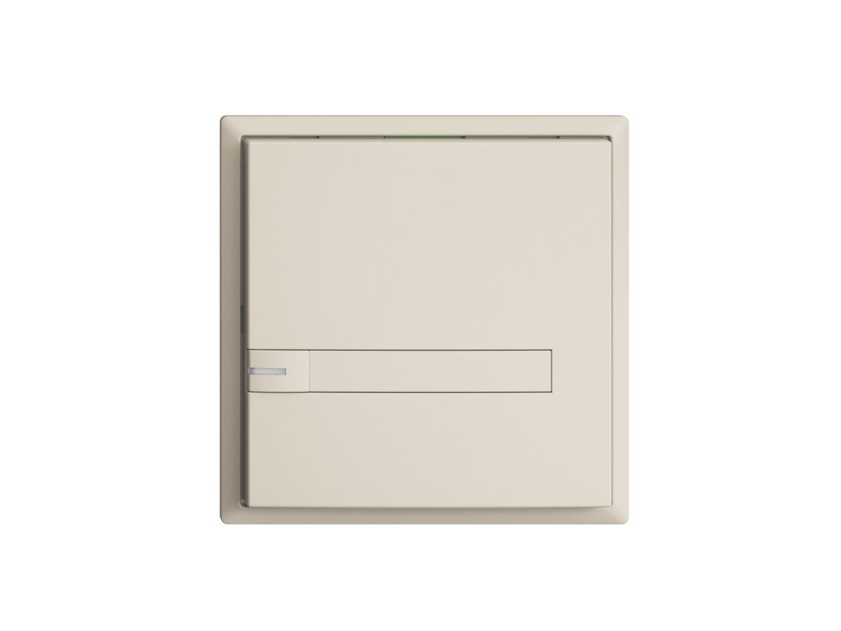 UP-Taster KNX 1-fach EDIZIOdue crema RGB mit LED mit Papiereinlage