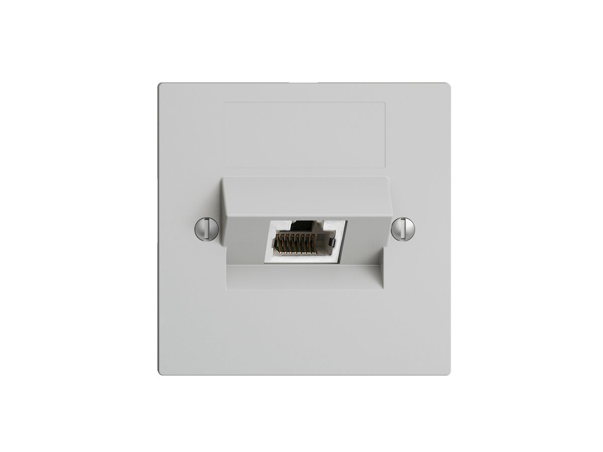 UP-Dose 1×RJ45/s 4P ITplus EDIZIOdue hellgrau
