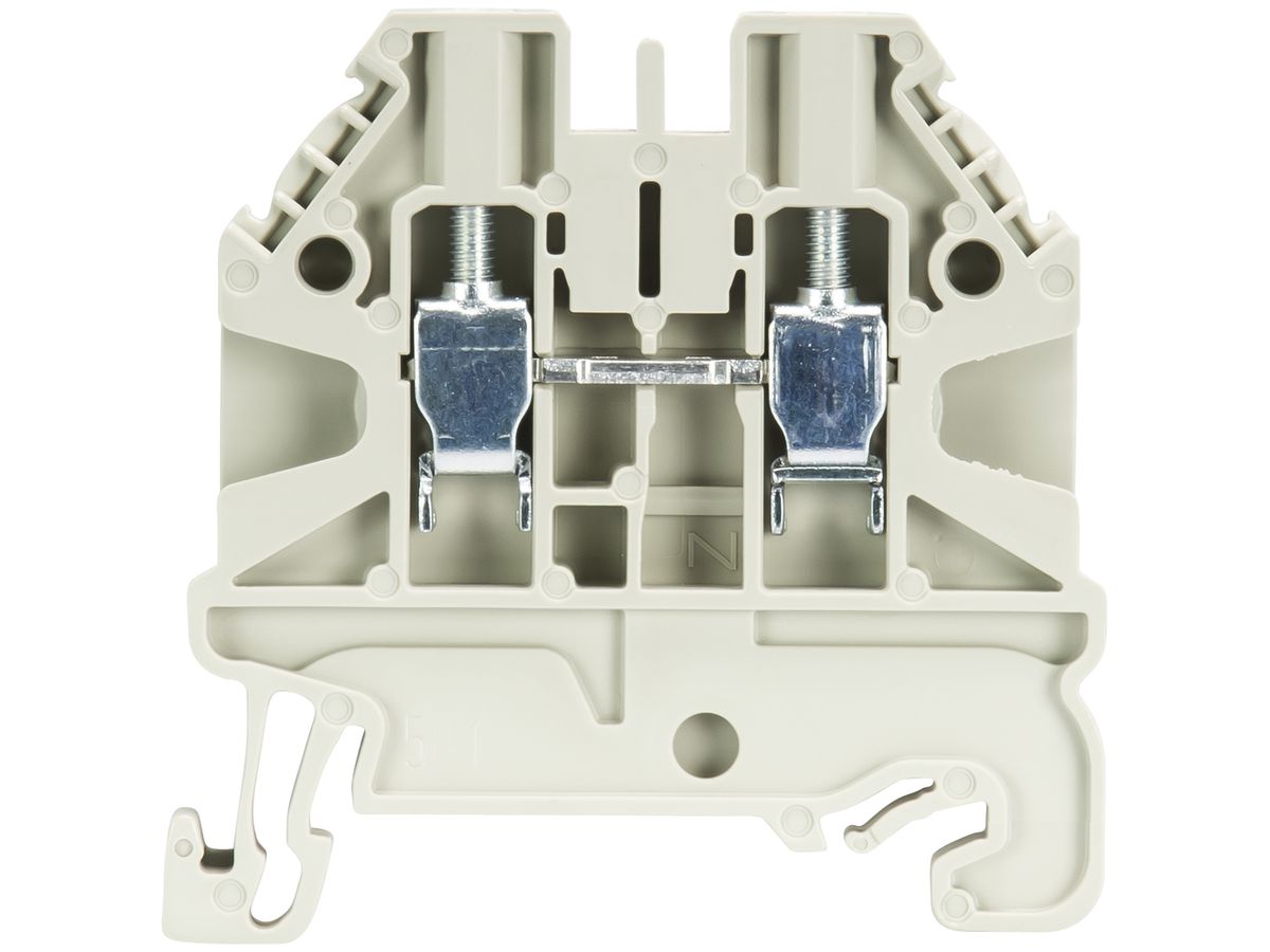 Durchgangs-Reihenklemme WT 0.14…4mm² 24A 1000V 2×Schraub.1 Et.Hutschiene TH35 gr