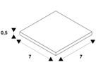 Montageplatte SLV für DASAR PROJECTOR, 70×70×5mm, Edelstahl