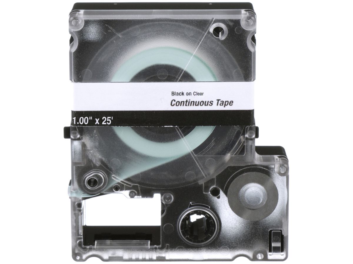 Etikettenkassette Panduit MP, Endlosband, 18×9100mm schwarz auf transparent