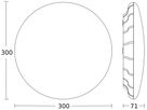 LED-Decken-/Wandleuchte Steinel RS PRO HF 9W 858lm 3000K DIM silber