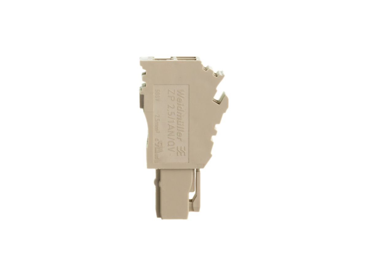 Stecker Weidmüller ZP 2.5/1AN/QV/2 Zugfeder 2.5mm² 2L beige