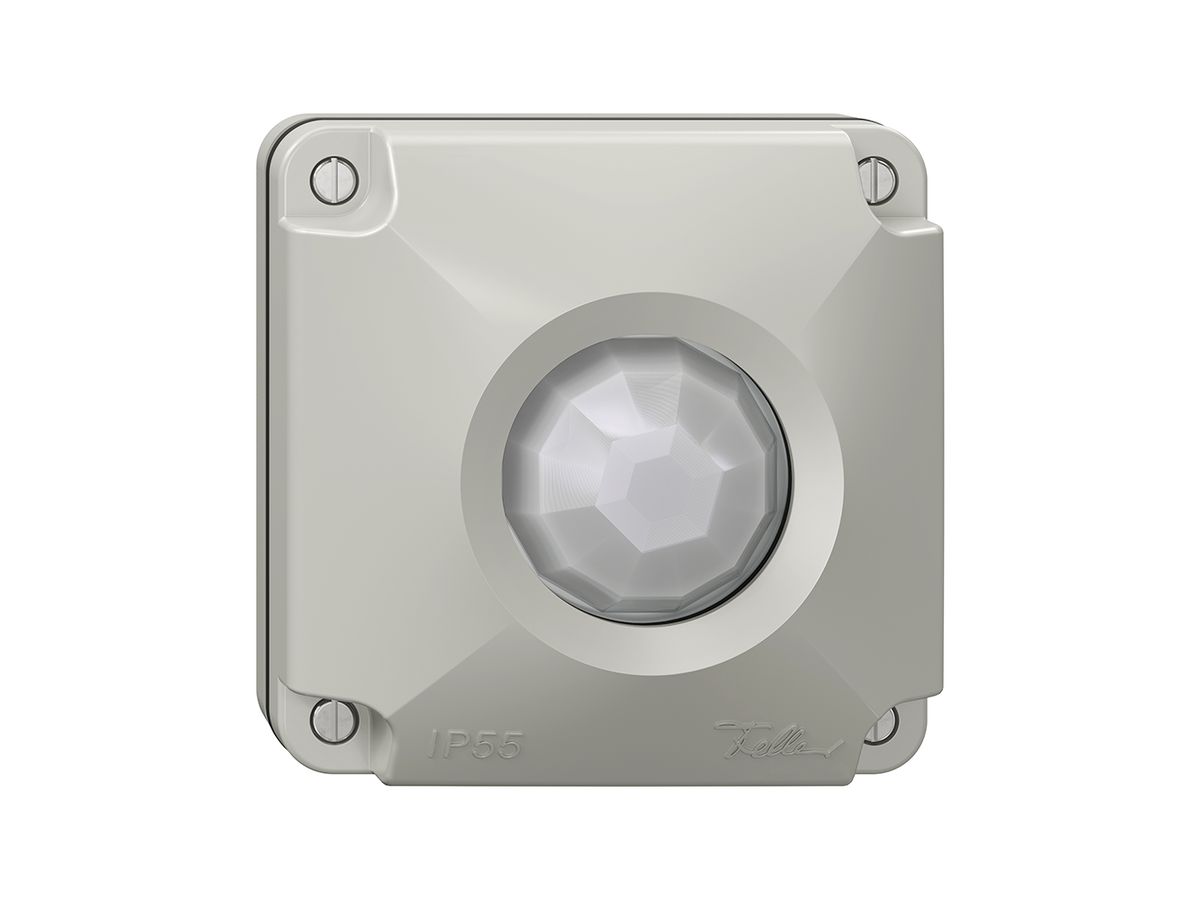 NUP-Bewegungsmelder NEVO pirios 360 DALI-Dimmer 10 A, 230 V AC, eckig, lichtgrau