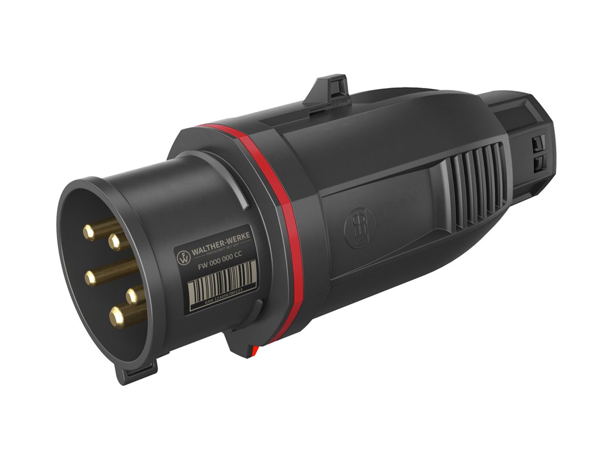 Stecker CEE NEO 5P 32A 380…415V 6h rot IP54 Schraubklemme