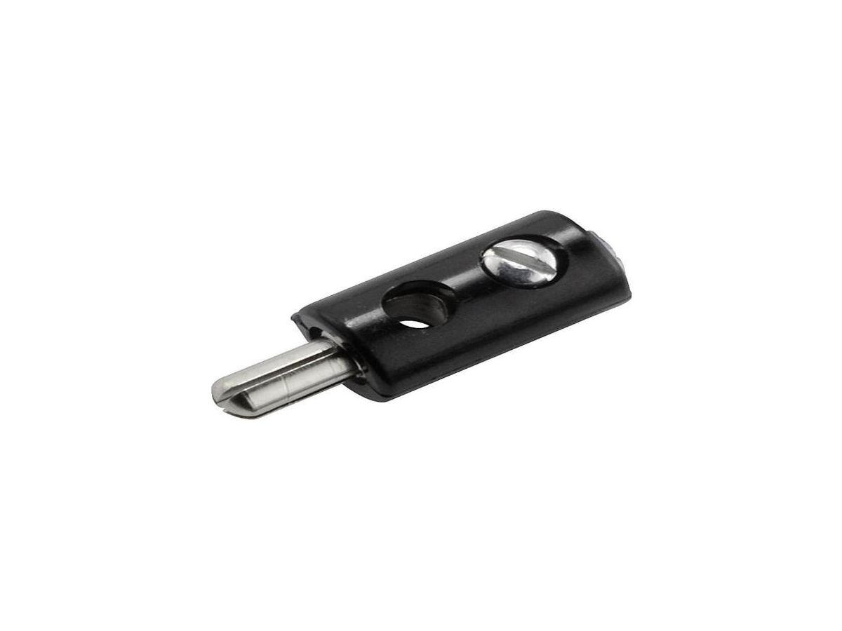 Bananenstecker - mini schwarz - 2.6 mm