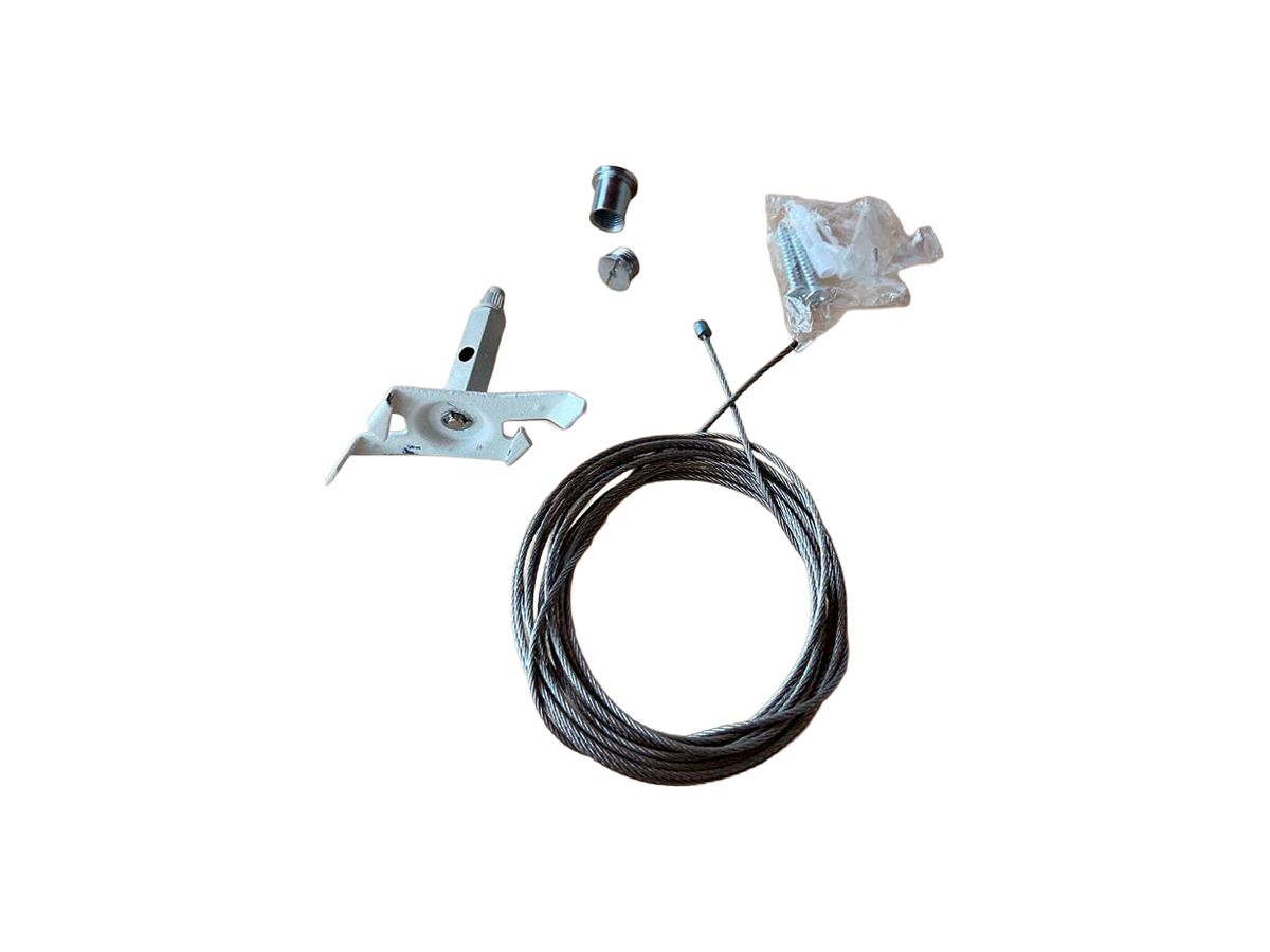 Abhängeset DOTLUX für 3-Phasen-Schiene PRO, Seil 1.5m, weiss