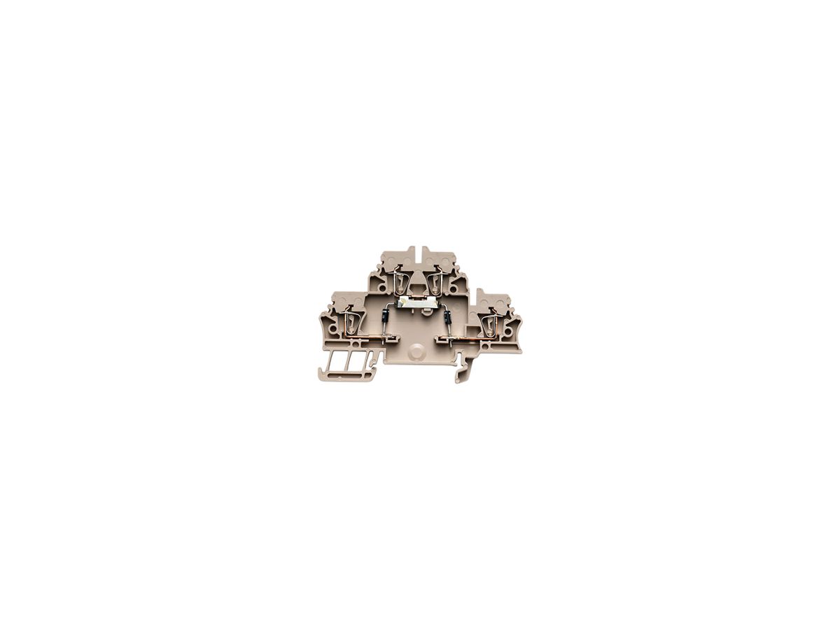 Bauelement-Reihenklemme Weidmüller ZDK 2.5/D/5 Zugfeder 2.5mm² Diode TS35 beige