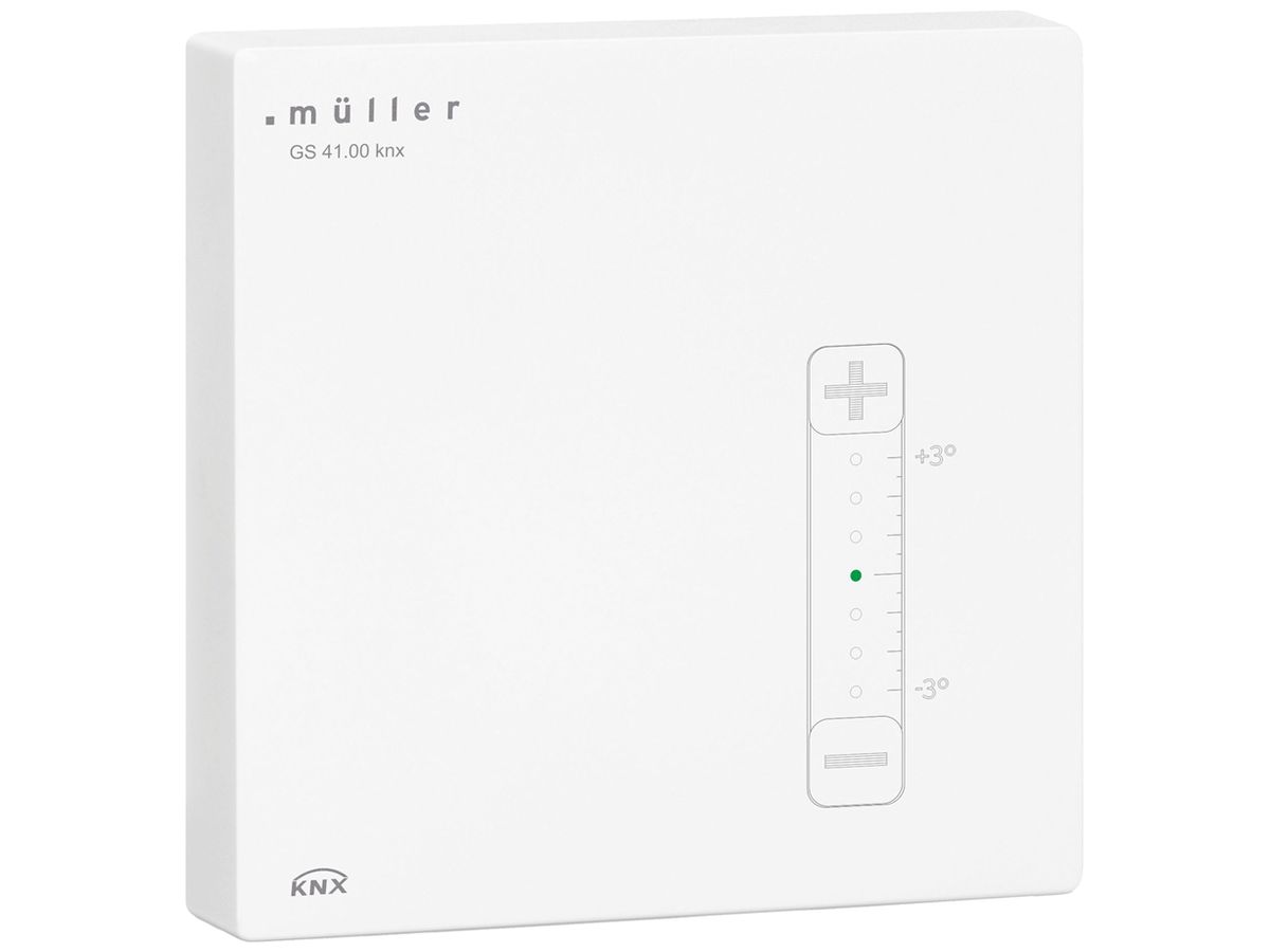 AP-Multisensor KNX müller GS 41.01 CO2/aL/rF/Temp/TP Regler weiss