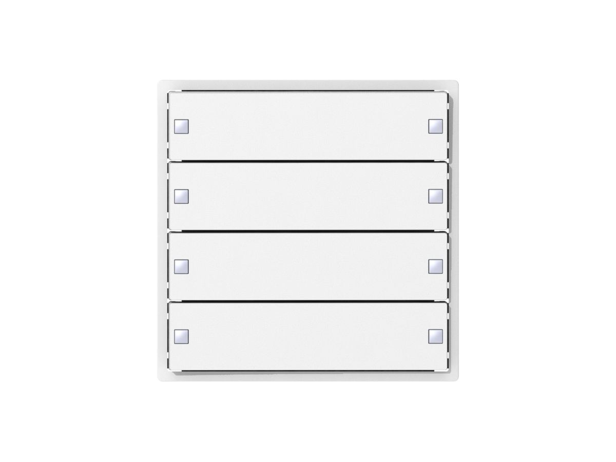 Aufsatz zu Tastsensor ABB SIDUS KNX Design ZE-Typ, 4/8, weiss