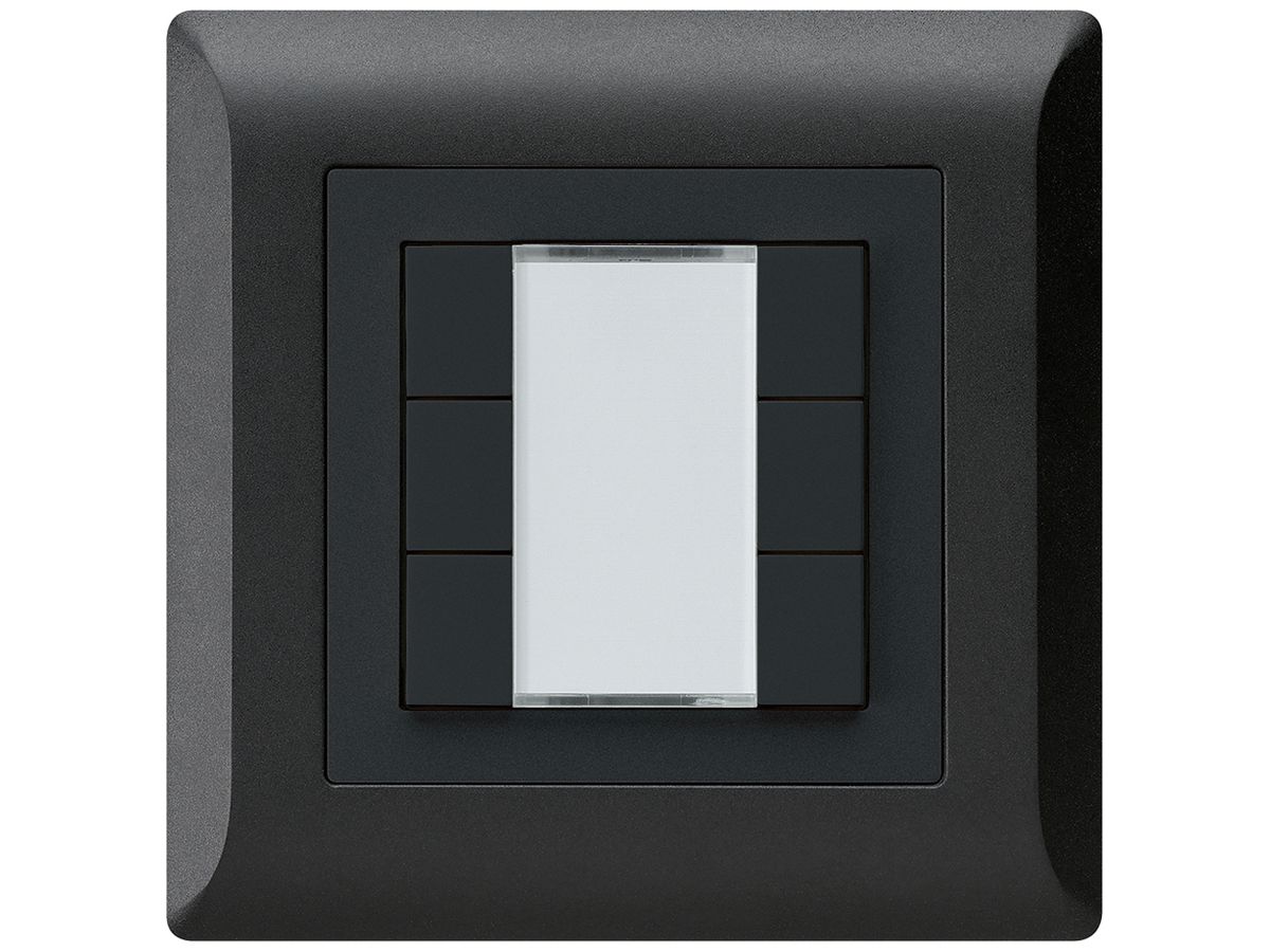 UP-Taster kallysto.line KNX 6×s/e-link schwarz