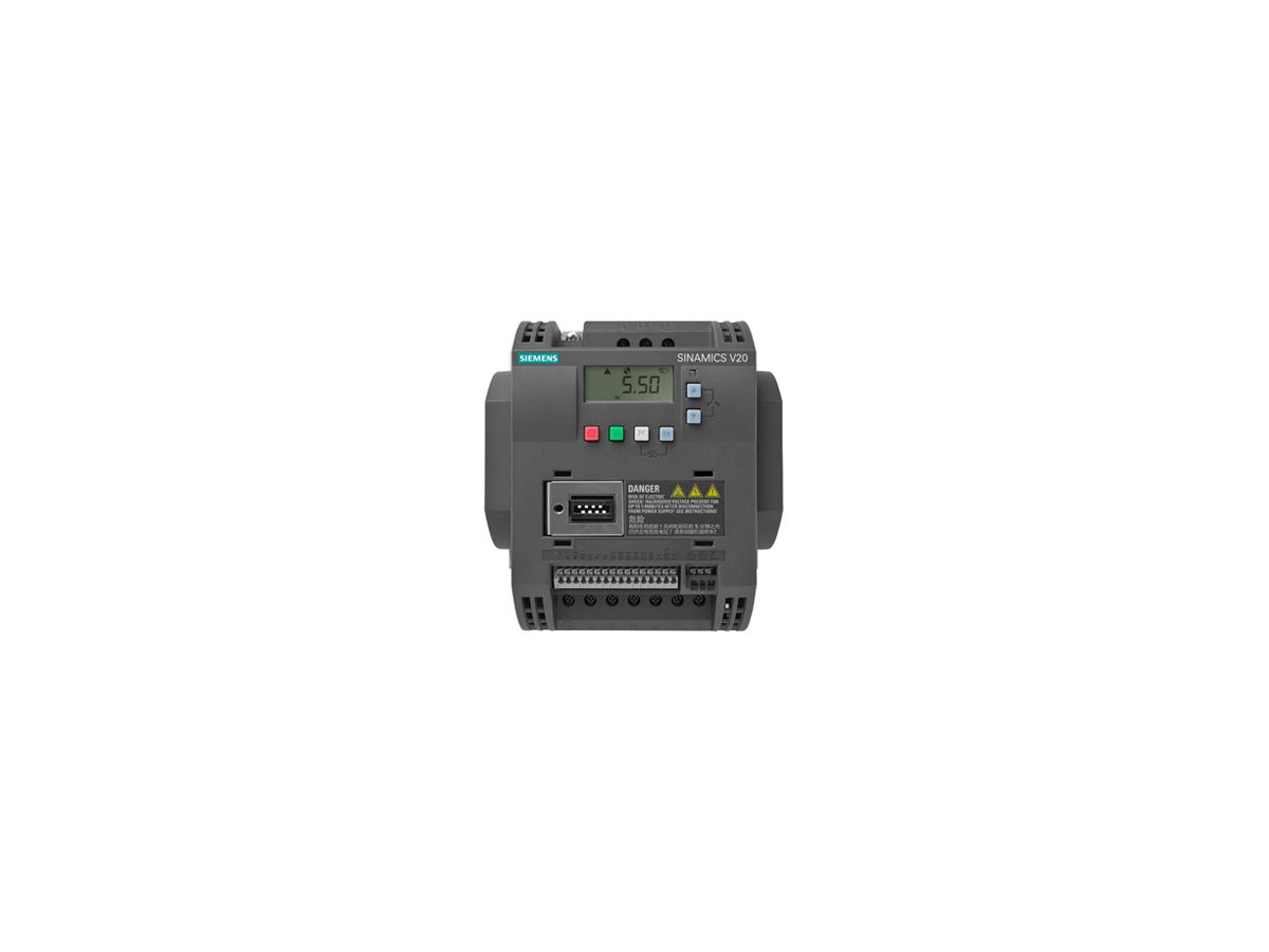 Frequenzumrichter Siemens SINAMICS V20 4kW 3L/3L Klasse C Modbus