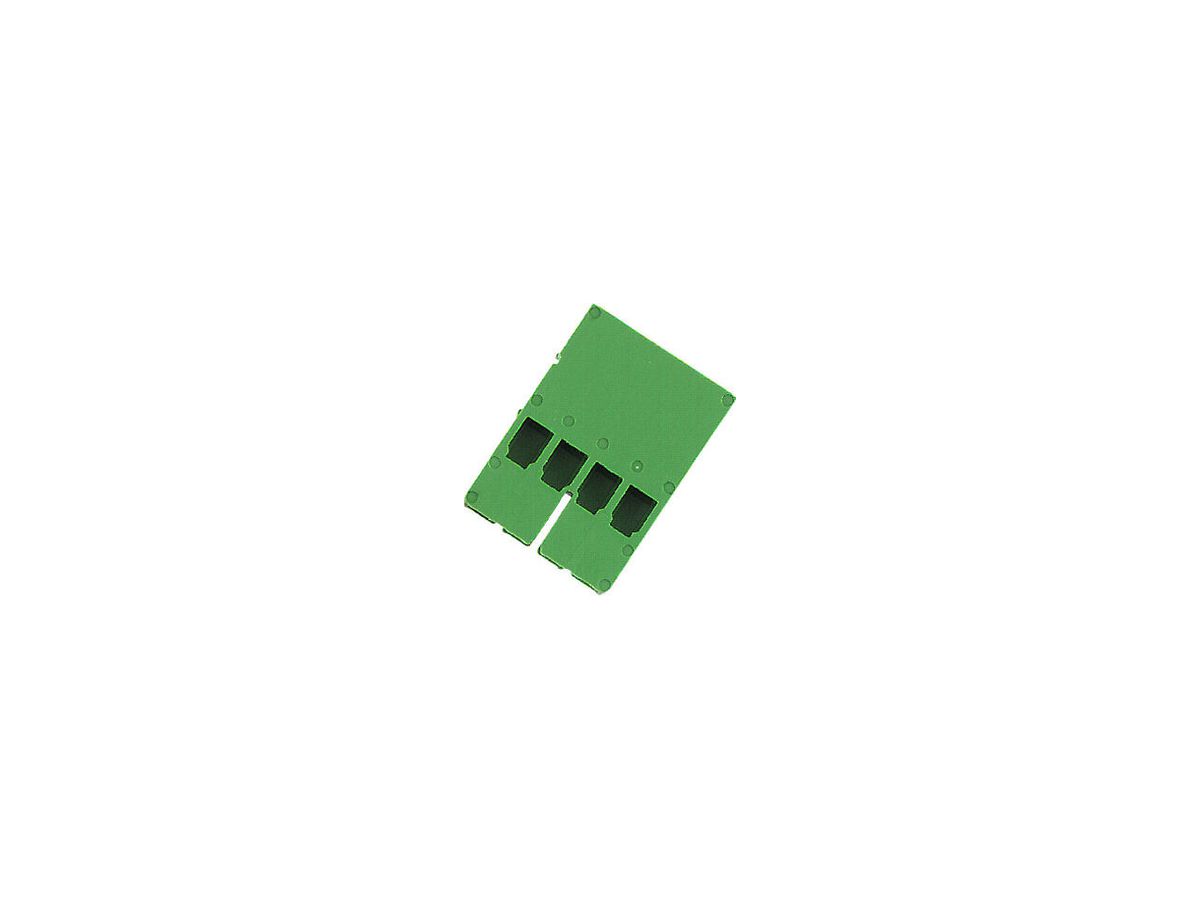 Steckergehäuse Weidmüller STGH 4 ZRV1.5/PE GN geschlossen, 1.5mm² 63V 4A grün