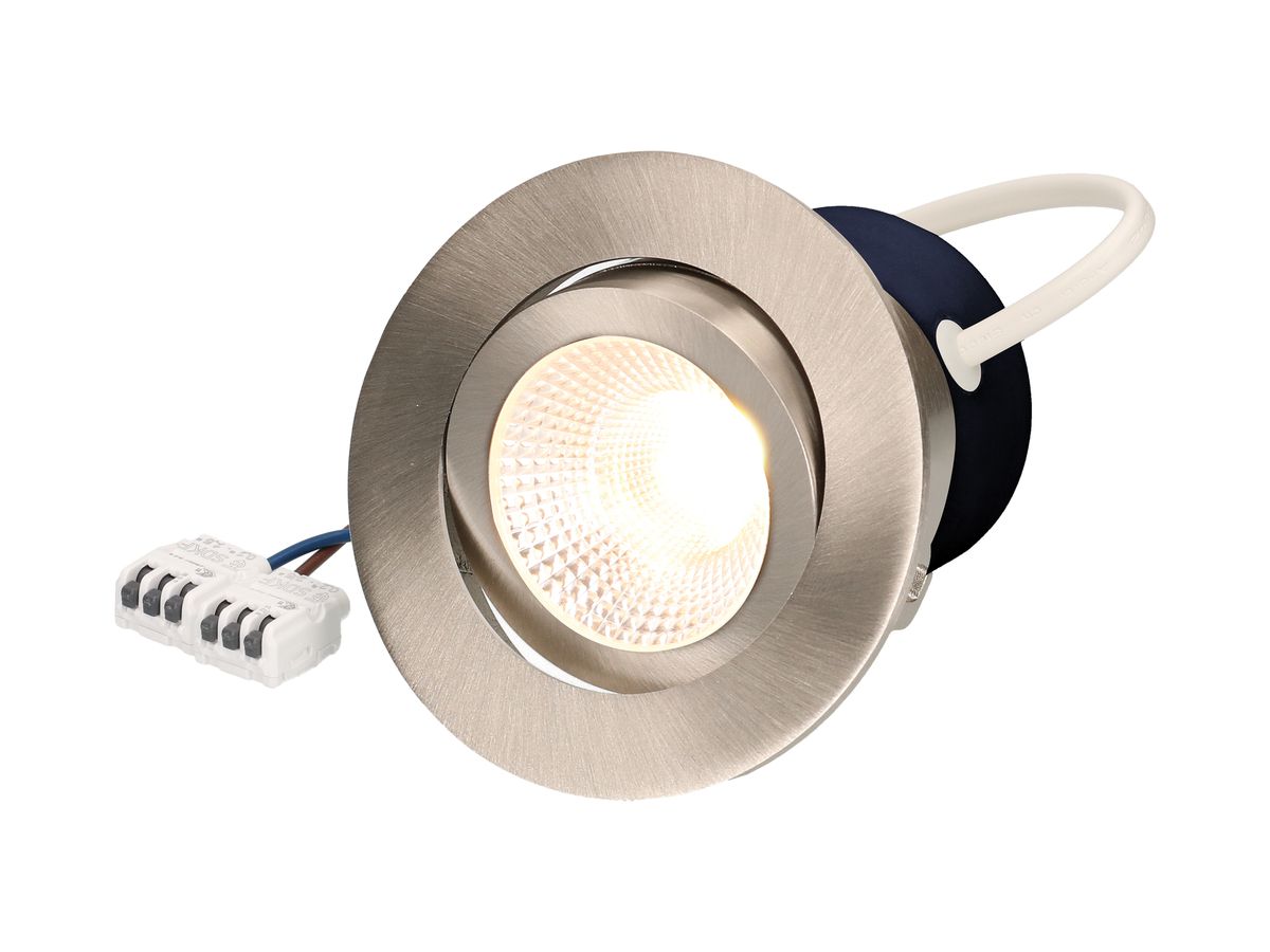 EB-LED-Spot LUCE Round 230 9W 230V 750lm 3000K Loch-Ø80mm nickel 36°
