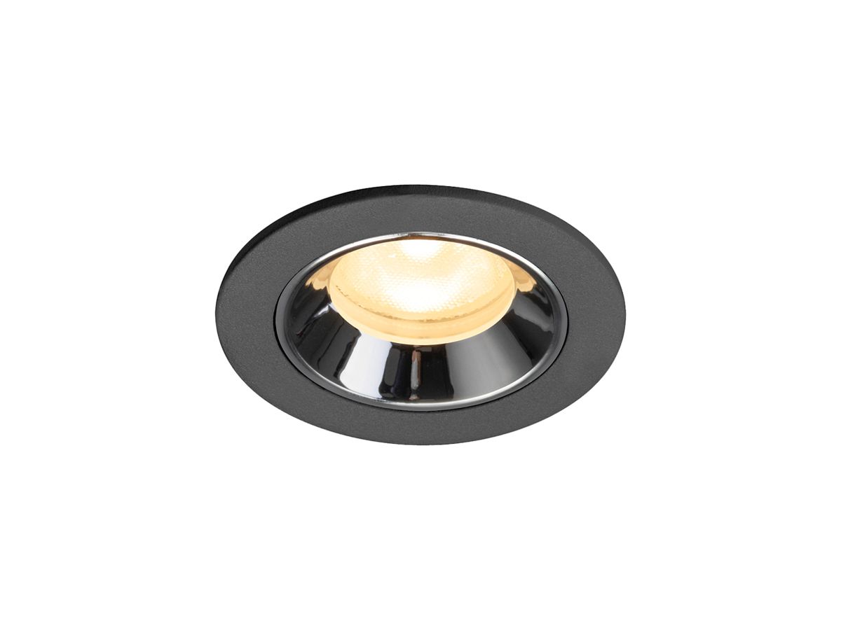 LED-Downlight SLV NUMINOS XS 6.9W 950lm 3000K WB DALI Ø55 sz/cr