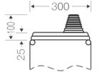 Anschlussflansch Hensel Mi FP 70