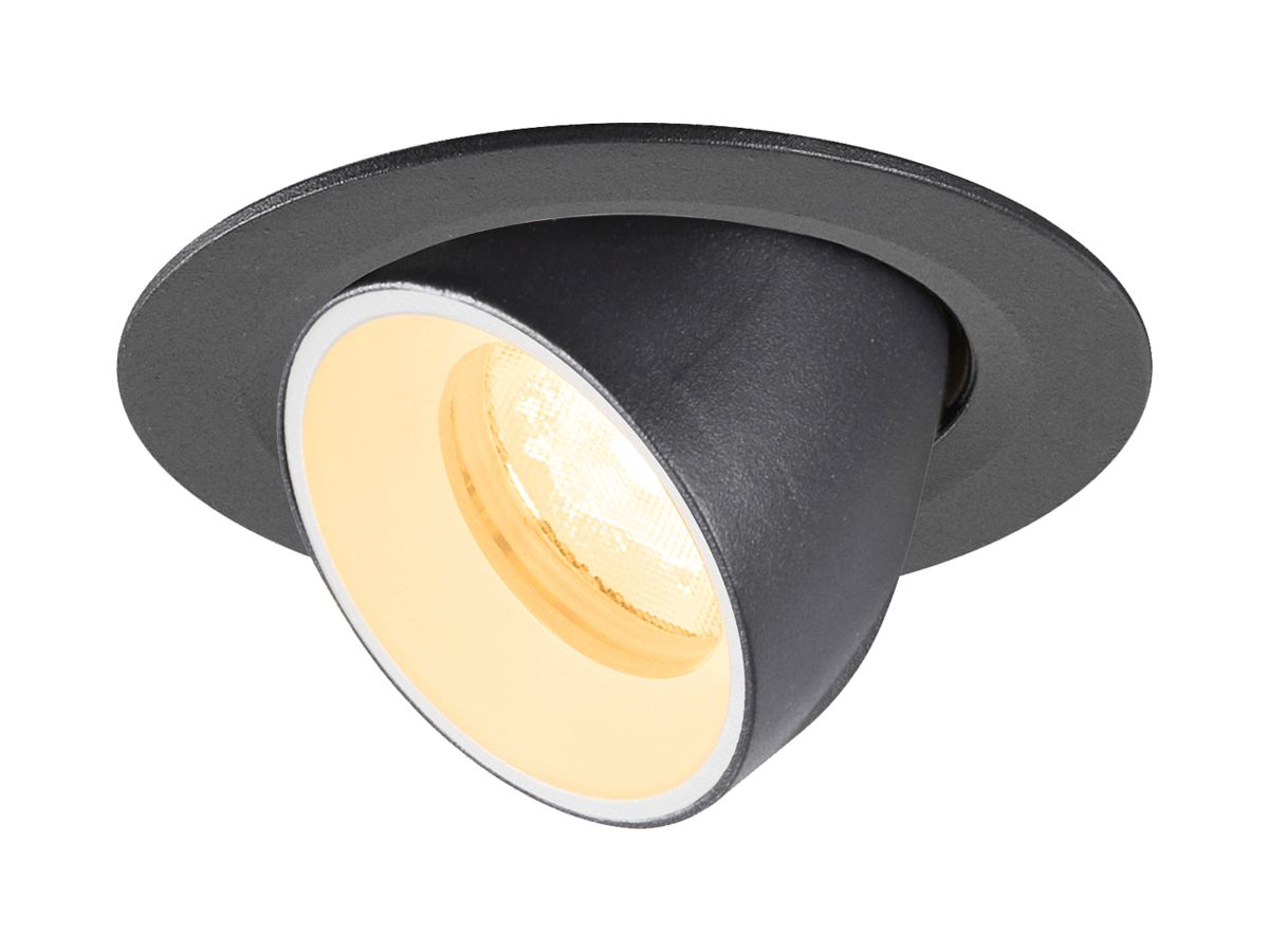 EB-LED-Spot SLV NUMINOS GIMBLE XS 6.9W 950lm 3000K MB DALI DIM Ø80×57mm sz/ws
