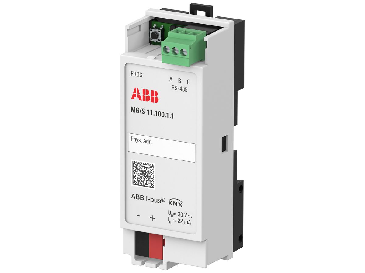 REG-Datenschnittstelle ABB MG/S 11.100.1.1, Gateway KNX ↔ Modbus RTU, 2TE