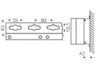 Montageschiene L=1980mm für Wandverteiler Enystar