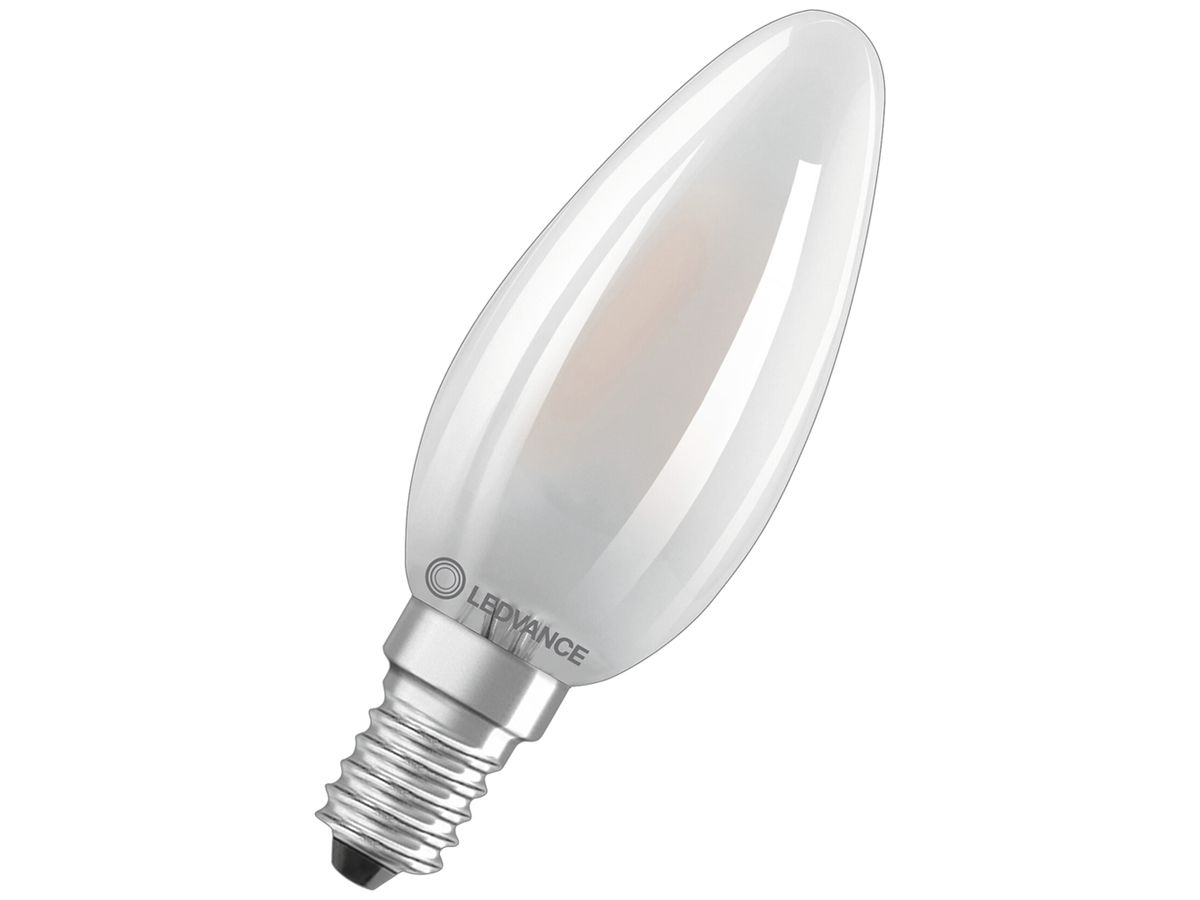 LED-Lampe LEDVANCE CLAS B E14 2.5W 250lm 2700K Ø35×100mm B10.5 mattiert