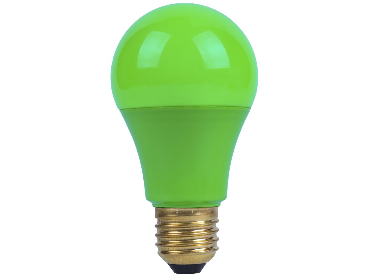 LED-Lampe ELBRO E27 A19 3W 230V 40lm grün opal