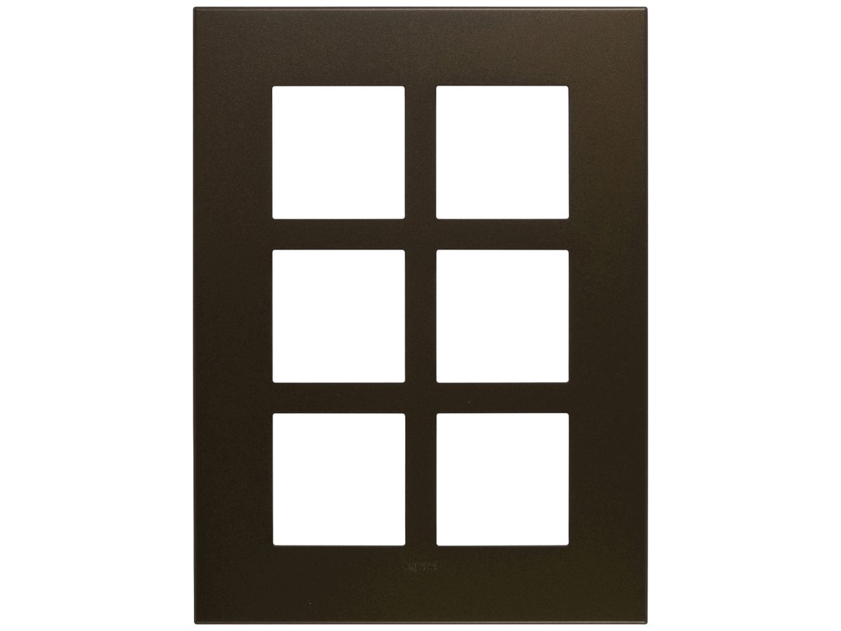 UP-Kopfzeile Legrand Arteor 3×2 vertikal 157×213mm Dark Bronze