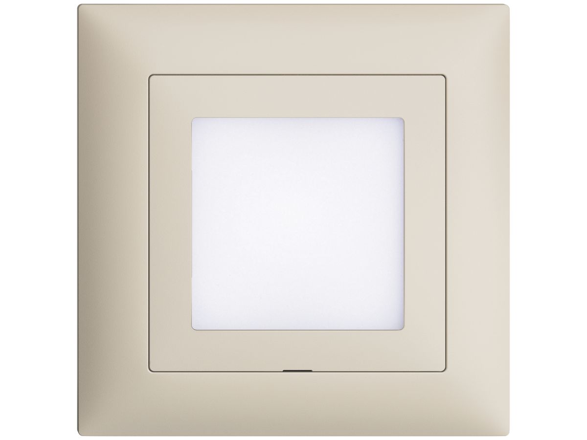 UP-Frontset EDIZIOdue crema 88×88mm für LED-Leuchte