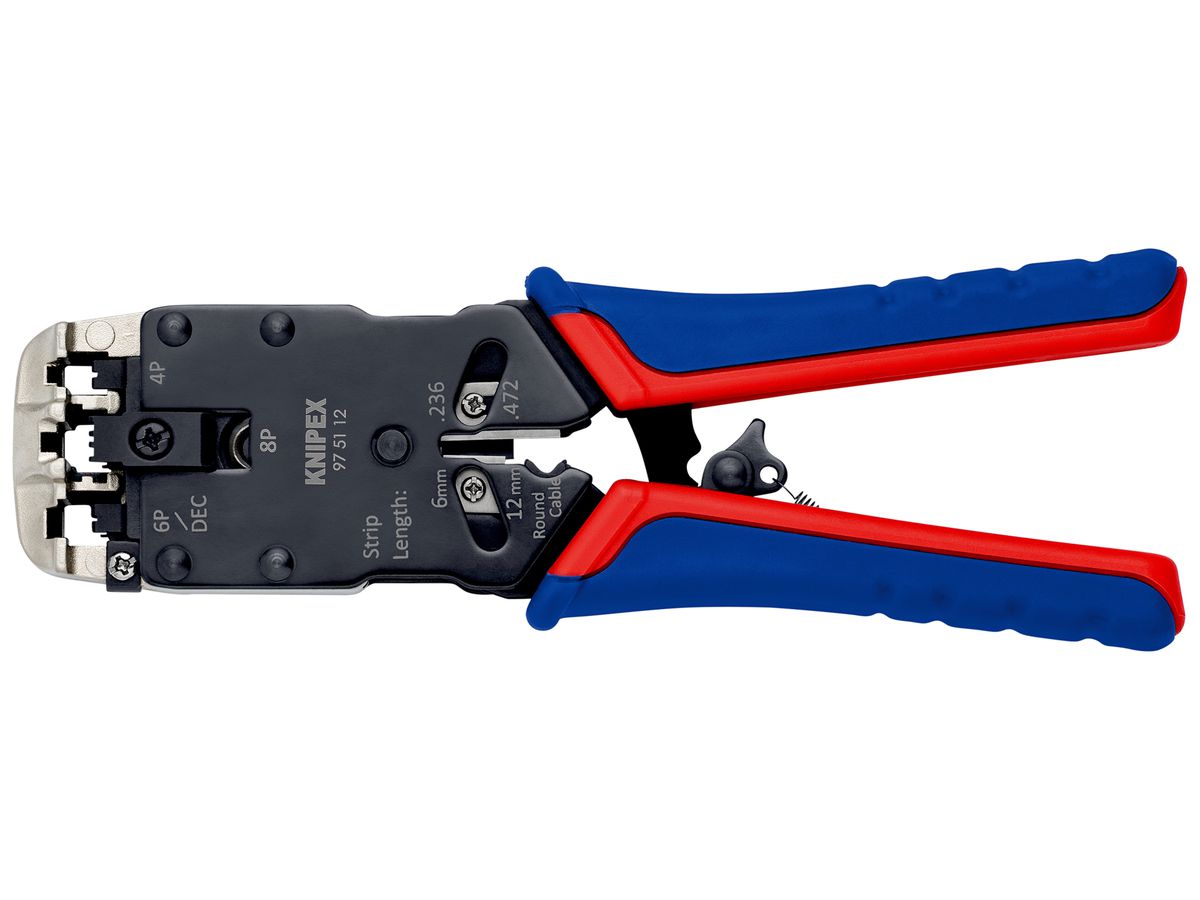 Crimpzange KNIPEX für Westernstecker, 200mm