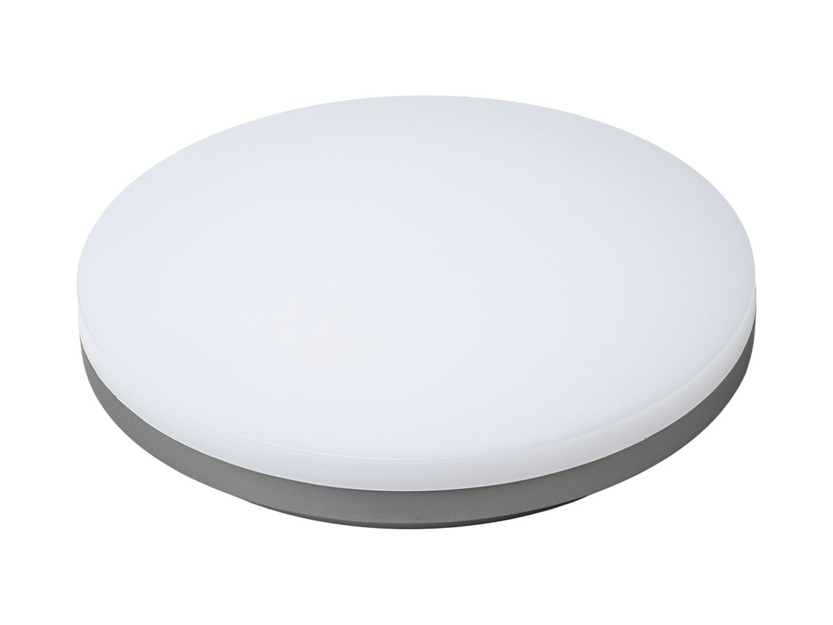 LED-Anbauleuchte Sir Heian SLICE 24W 2800lm 830/840 DALI Ø270 silber