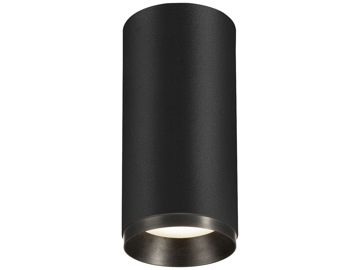 LED-Deckenleuchte SLV NUMINOS M DALI 20W 2125lm 4000K 24° Ø85×185mm schwarz