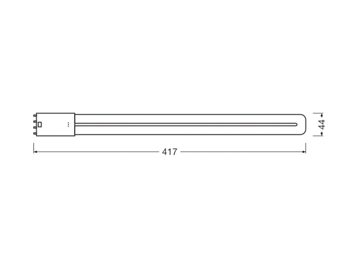 LED-Lampe LEDVANCE DULUX L36 2G11 18W 2300lm 6500K mattiert 140° 416.5mm