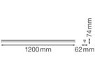 LED-Lichtleiste LEDVANCE LN UO EL 27W 4050lm 830/835/840 EM3h 1168mm weiss