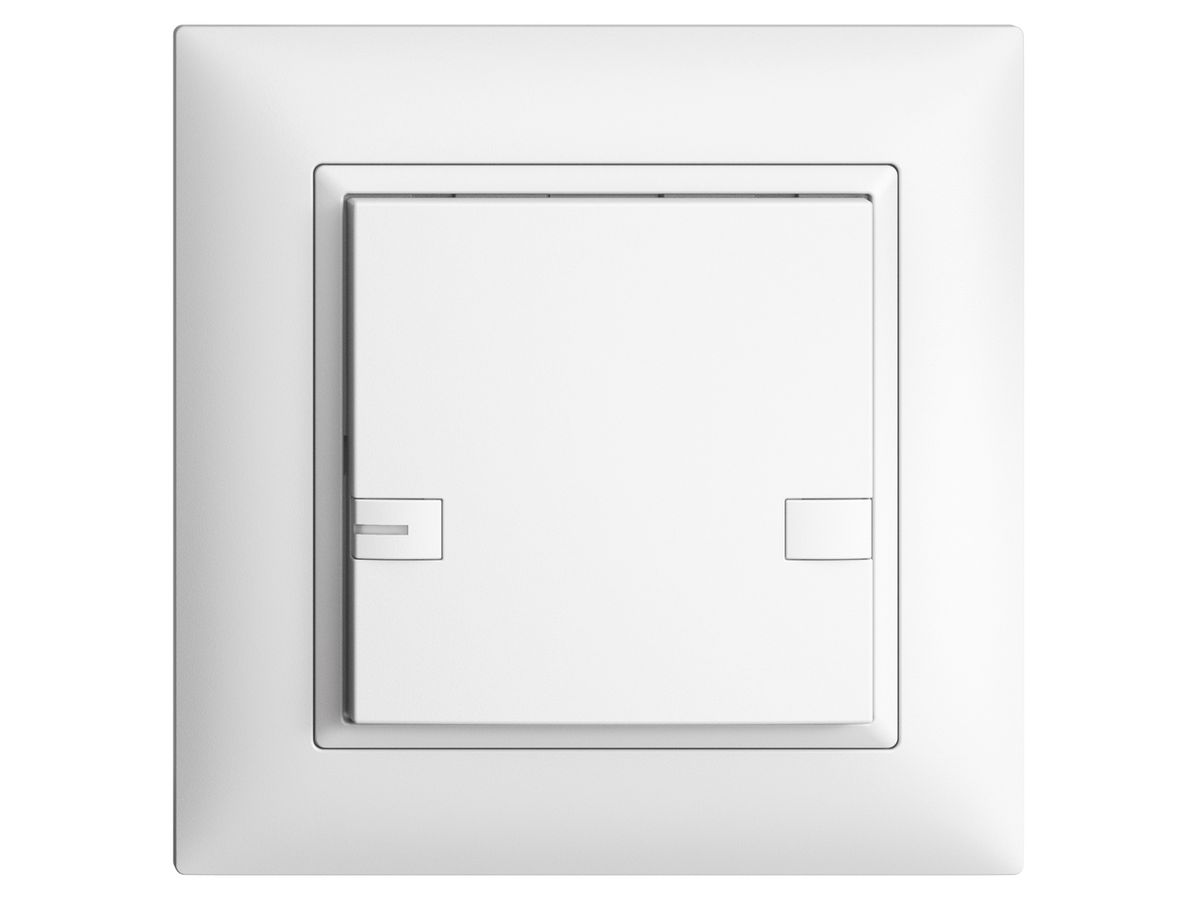 UP-KNX-Taster RGB EDUE FMI, 250mW, m.RGB-LED, 1×Taste, 2×Tastenb., ws