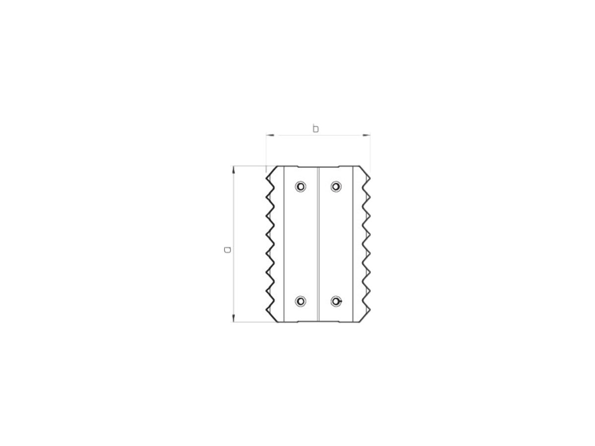 Kupplung Bettermann zu Pultkanal GEK-SAP 133×110mm