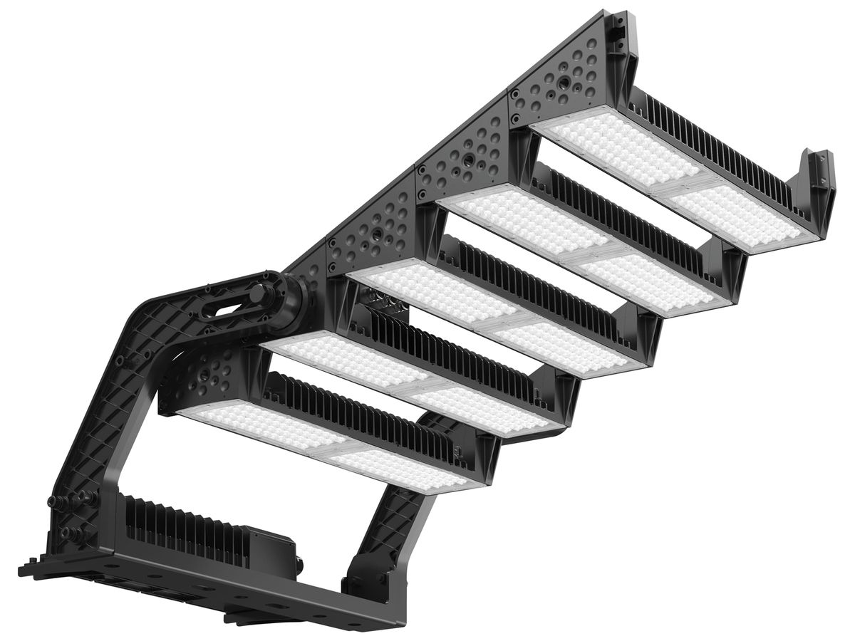 LED-Strahler DOTLUX HLFsport 1800W 231910lm 4000K IP66 131×34° DALI schwarz