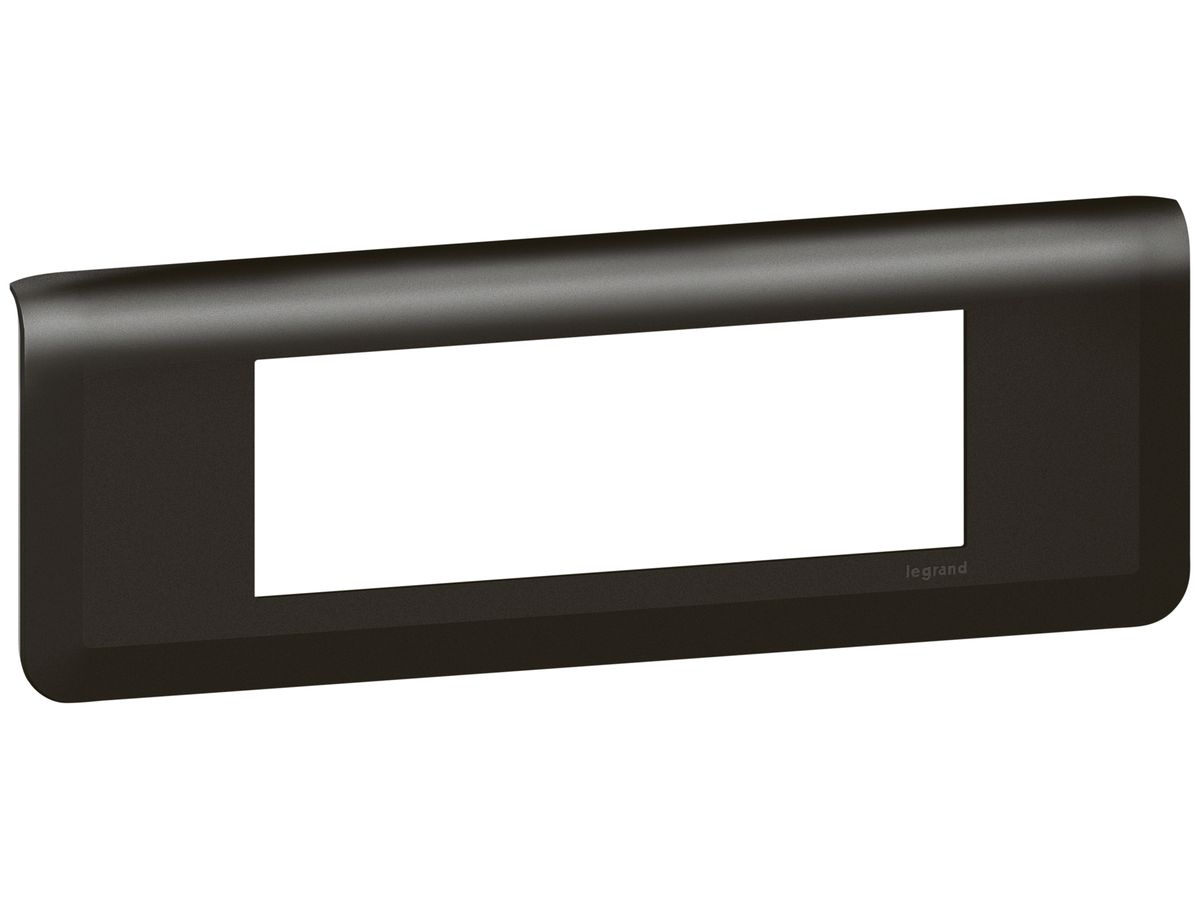 Abdeckrahmen MOS 1×6 Module horizontal schwarz matt
