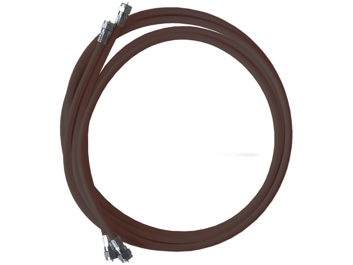 Anschlusskabel-Set WISI SD06B0150 MK95C FM-FM 2×1.5m, braun