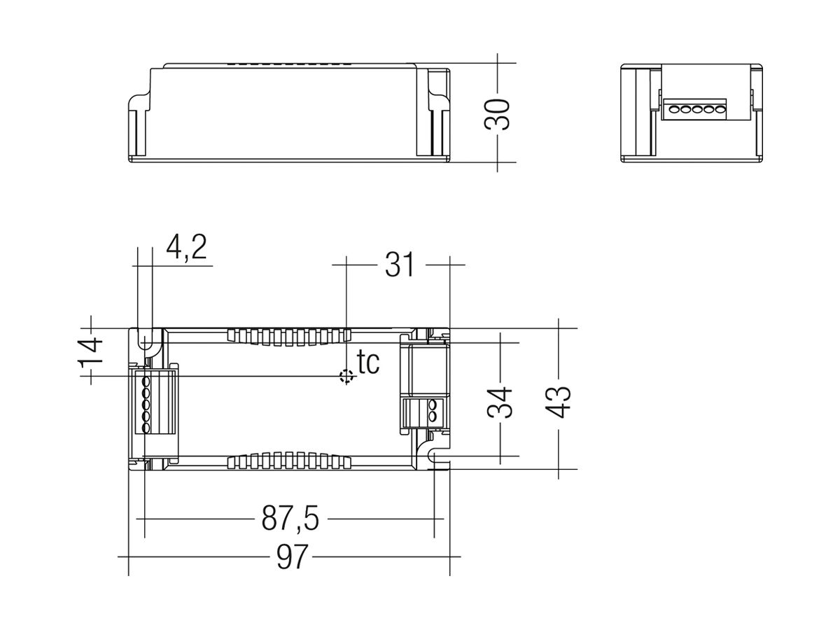LED-Konverter Talexx LC 25W 350…1050mA flexC SC EXC
